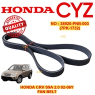 Fan Belt HONDA CRV S9A 2.0 02-06Y 7PK1732 38920-PNB-003