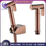 Rose Gold Hand Held Bidet Sprayer Stainless Steel Douche Kit Toilet Bidet Shattaf Copper Valve Jet Set Shower Head