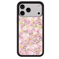 Pink Flower iPhone17Promax Phone Case Apple 16Promax Shock-Resistant i15 Protective i14 Hard i13
