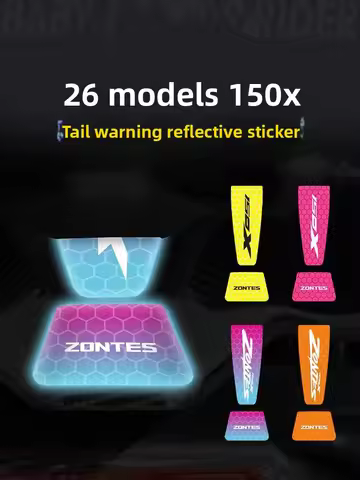 For ZONTES 150X 2026 Rear Reflective Decal Protective Film Waterproof Scratch-proof Motorcycle Tail