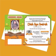 UNDANGAN AQIQAH 100 PCS | Undangan Aqiqah / Undangan / Free Design Undangan / Cetak Undangan