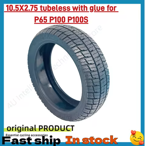 Tubeless Vacuum Tire 10.5x2.75 With Glue For P65 P100S P100 Electric Scooter Original Tire Wheel Acc