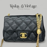 Chanel 23P Caviar 心型調節扣