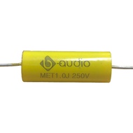 B-Audio MET 1.0 uf/250 v - Kapasitor Capasitor Elco non polar