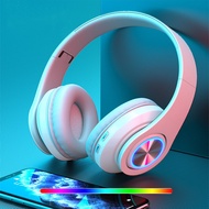 【CW】 Headsets Gamer Headphones Blutooth Surround Sound Stereo Wireless Earphone USB With MicroPhone Colourful Light PC Laptop Headset