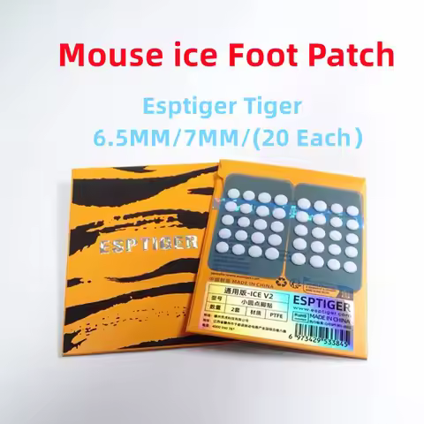 New 40PCS Esptiger Tiger ICE V2 Foot Sticker DIY Small Dots Foot Pad Arc Edge Esptiger 6.5MM 7MM