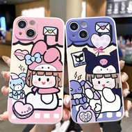 For OPPO A18 A7 A5S A12 A31 A9 A3S A52 A60 A57 A38 A53 Ins Silicone Case Kuromi Melody C495