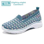 MKT TOP, WOMEN'S SLIP-ON CHESS SQUARE SHOES Eighty EIGHT comfort, SW81