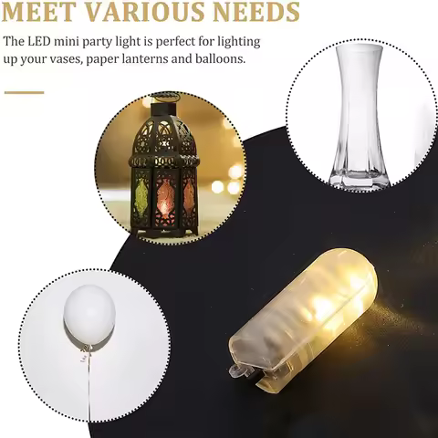 Christmas Wedding Halloween Decoration LED Light-Emitting Birthday Party Switch Balloon Lamp Cylindr