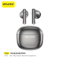 Awei T102 Wireless Bluetooth Earbuds Zinc Alloy Case Ultra-Stable V5.4 Bluetooth