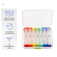 Shas Weekly Pills Organizers 2 Time a Day Clear Container Large 7 Day Travel  Holder Am Pm Daily Tab