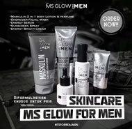 Ms Glow For Men Paket Perawatan Pria | Paket Complete Ms Glow For Men