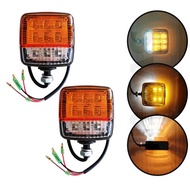 WD 2Pcs LED Forklift Light 12V 24V Tractor Turn Signal Motorcycle Direction Indicator Amber White T