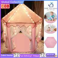 [Ready stock]  Kids Tent  Pink Carpet  padded Rug ,Play Tent,Soft Coral ,Fleece, Plush Rug Pad Indoor Bedroom Hexagonal  Cushion