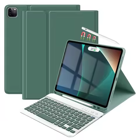 For iPad pro 11 Case with Keyboard,Detachable Wireless Keyboard Tablet Cover iPad pro 11 2022/2021/2