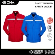 Safety Reflective Jacket M - 2XL Work Jacket Safety Workwear Jacket Kerja