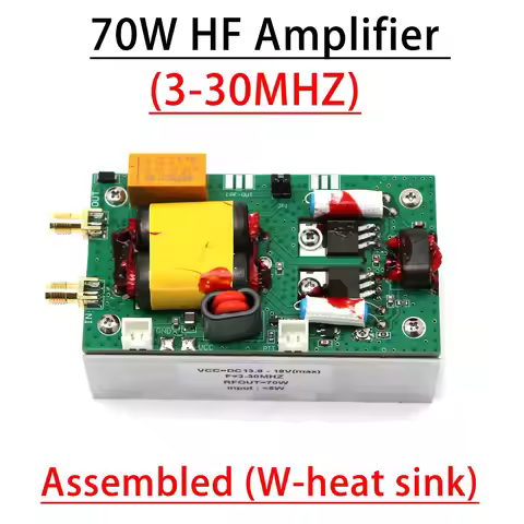 70W ShortWave Amplifier 3.5Mhz-30Mhz CW SSB Linear RF POWER Amplifier FOR HAM Radio Station Signal T