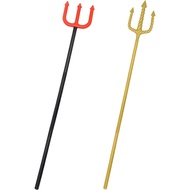 Devil Trident Devil Pitch Fork Trident Prop Devil Fork Halloween Props Pitchfork Halloween Gold Red 