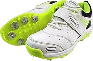 Bullrun Metal Spikes Cricket Shoes for Men- Lightweight