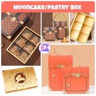 [LIL BAKER] 5PCS PASTRY CAKE BOX TRAY FRUIT TART CHEESE EGG TART MOONCAKE TRAY