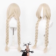Cosplay Wig Azur Lane Anime Wig Owari Long Blonde Synthetic Wig Simulation Scalp Fluffy and Full Gam