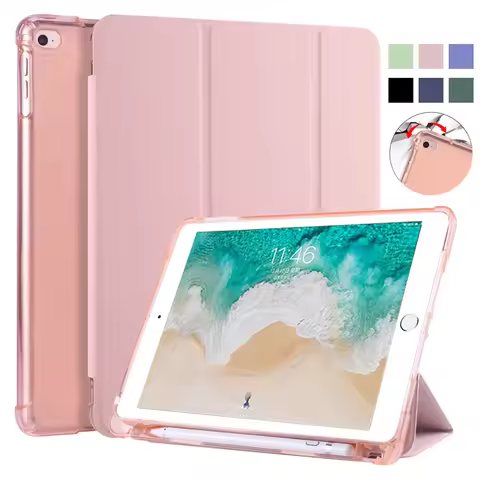 For iPad 9th 10th Generation Case With Pen Holder Trifold Smart Cover For iPad 10 2 10.2 9.7 iPad 9 
