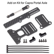 High Clearance Carbon Fiber LCG Chassis Kit and Suspension Link Set Capra Portal ESC Battery on Axle