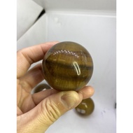 D2191 Natural Raw Ore/Melaleuca Yellow Fluorite Ball Diameter About 48.3mm Weight 188g