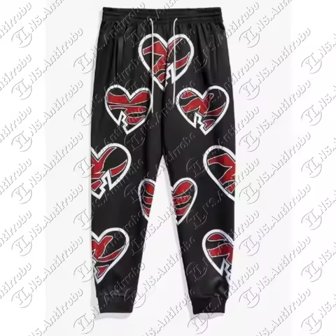 Breathable Quick-Drying Elastic Fabric Fashion Pants for Men Women Kids - Bret Hart Royal Rumble Hit