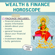 Wealth and Finance Horoscope Report