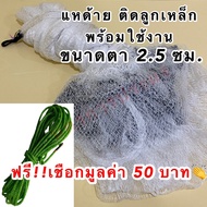 Steel Ball Thread Size 210/2 Eye 2.5 Cm. It Is Ready To Use As A Ready-Made Net. Has Length Of 5 6 7