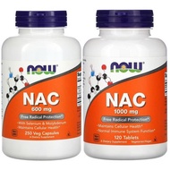 (Ship Out Within The Day (3 Pre Afternoon Order)) NOW Foods NAC (N-Acetyl Cysteine) 600-250 Vcaps/1000 mg 120 Tabs.