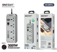 ONESAM OS-U26 Pro Timer Power Socket /43W Super Fast Quick Charging / 3 USB + 3 PD+ 4 Socket / 1-24 