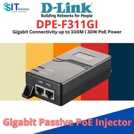 D-Link DPE-F311GI 1-port Gigabit 802.3af PoE & 802.3at PoE+ Injector | 30W
