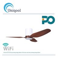 PO ECO Gust VSpec II 46" Ceiling Fan With LED Light &amp; WIFI