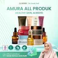 Amura Skincare Pro-Aging Cream, Serum, Gentle Cleanser Memudarkan Flek Hitam dan Kerutan COD
