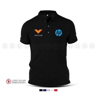 HP Victus Hewlett-Packard Gaming Laptop PC Retail Uniform Polo shirt Cotton Men's Short Sleeve Colla