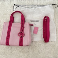 Kate Spade Authentic Pink Multi Canvas Tote Bag Tas Branded Preloved