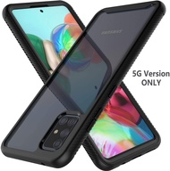 Galaxy A71 5G Case, [5G Version] Galaxy A71 Case, Tekcoo [Tduke] การดูดซับแรงกระแทกเต็มร่างกายฝาครอบที่แข็งแกร่งจับพลาสติกกันชนใสใสโทรศัพท์ป้องกันกรณียากสำหรับSamsung A71 5G