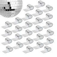 (KAJD) 26 PCS Mirror Mosaic Tiles Self Adhesive Disco Ball Tiles Sticker for DIY Craft Silver