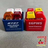 GIOVANNI EGPWS Warning Simulator, 737 Airbus Aircraft Route Pilot Keychain, Portable Pendant Highly 
