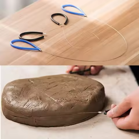 Pottery Tools Mud Cutting Tools Pottery DIY Handmade Clay Sculpture Mud Cutting Line Mud Cutting Too