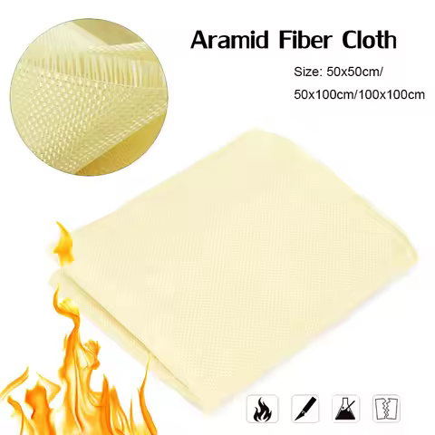 50-100cm 200gsm Fabric Woven Aramid Fiber Cloth Welding Blanket 1000D Plain Heat and Fire Resistance