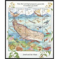 R129 Palau 1993 Fauna. Marine Life Johan & The Whale XL Sheet of 25v MNH