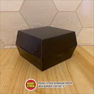 Paper BOX BURGER Packaging 10x10x7.5 (Blackduplex)