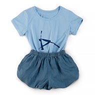 Puyoga Yoga Clothes Set Iyengar Pure Cotton Short Sleeve Tencel Linen Shorts Floral Pants Womens Yog