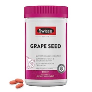 Swisse Grape Seed Extract Capsules Antioxidant Herbal Supplement | Grapeseed Polyphenols Supplement 