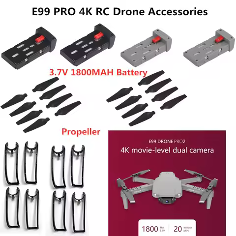 3.7V 1800mAh battery for E99 Pro2 4K Dual Camera RC Drone Accessories E99 PRO E99 Pro2 RC Drone Batt