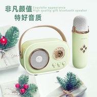 New Mini Bluetooth Speaker Home Entertainment Wireless Microphone Stereo Holiday Gift Gift Gift Speaker