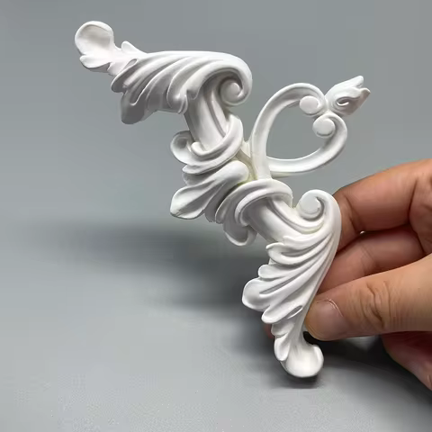 pu line French corner flower background wall border style home decorative flower ceiling imitation p